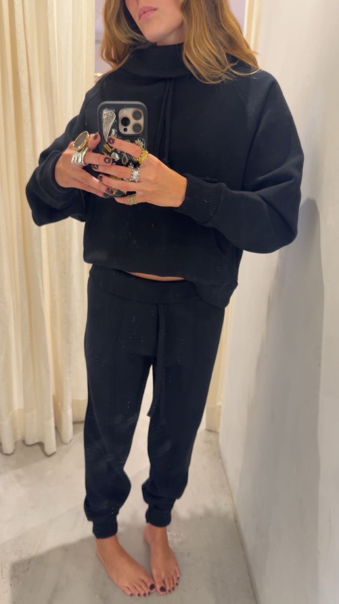 Perth Black Knitted Jogger