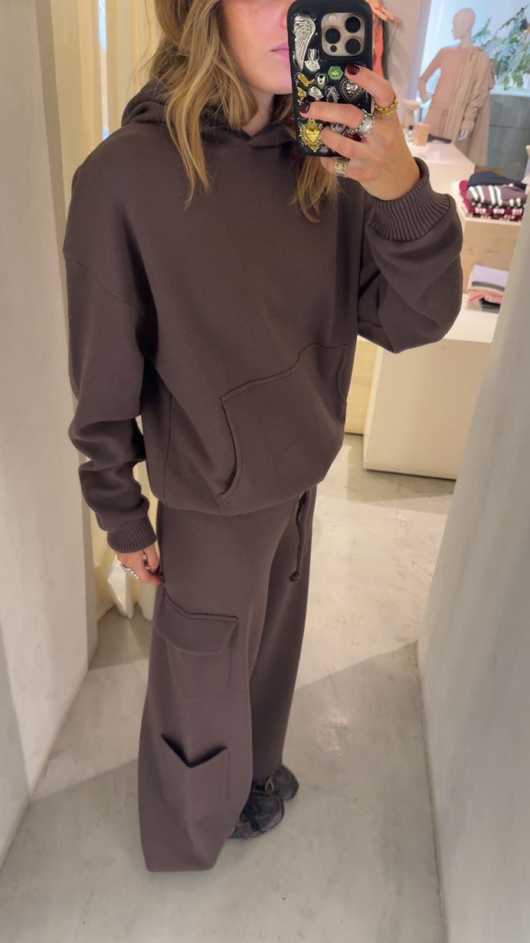 Portland Chocolate Knitted Hoodie