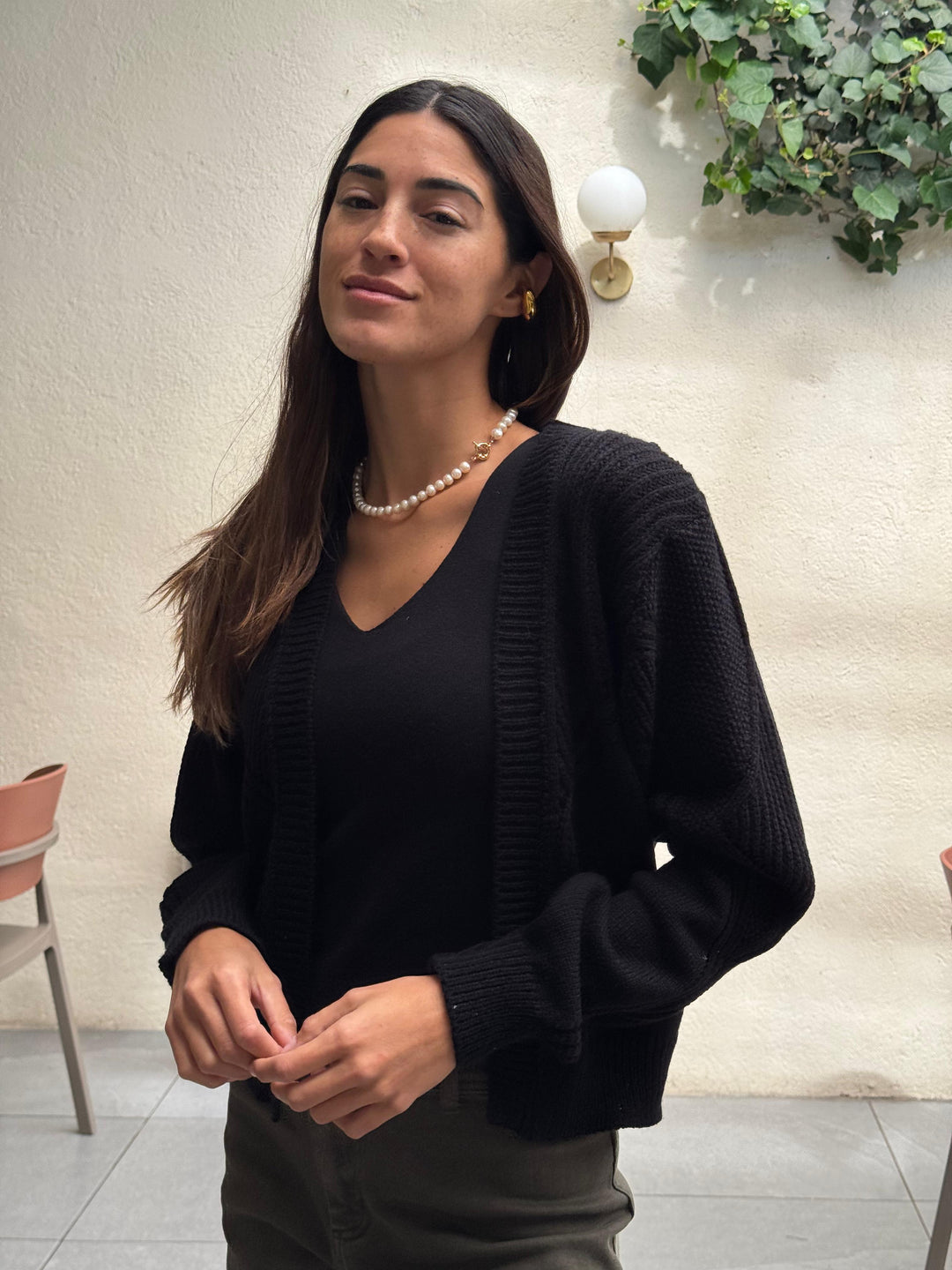 Kansas Black Knitted Sweater