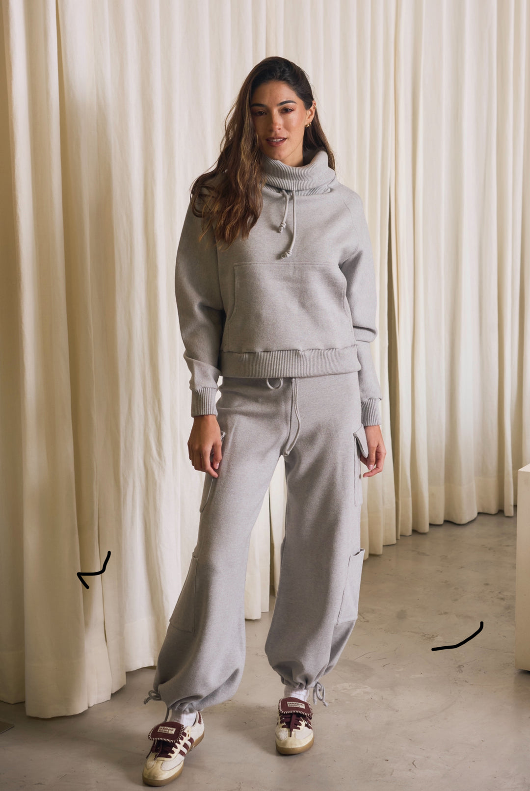 Kenya Grey Cargo Pants