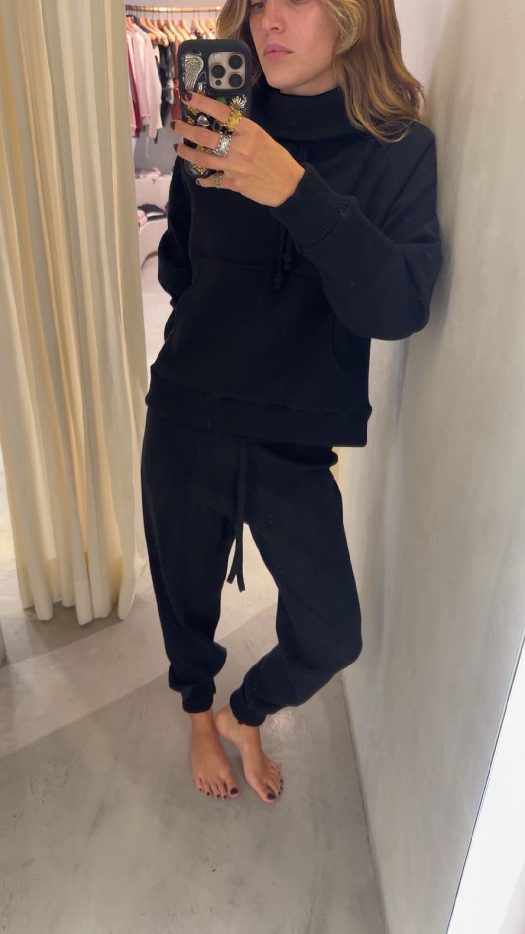 Perth Black Knitted Jogger