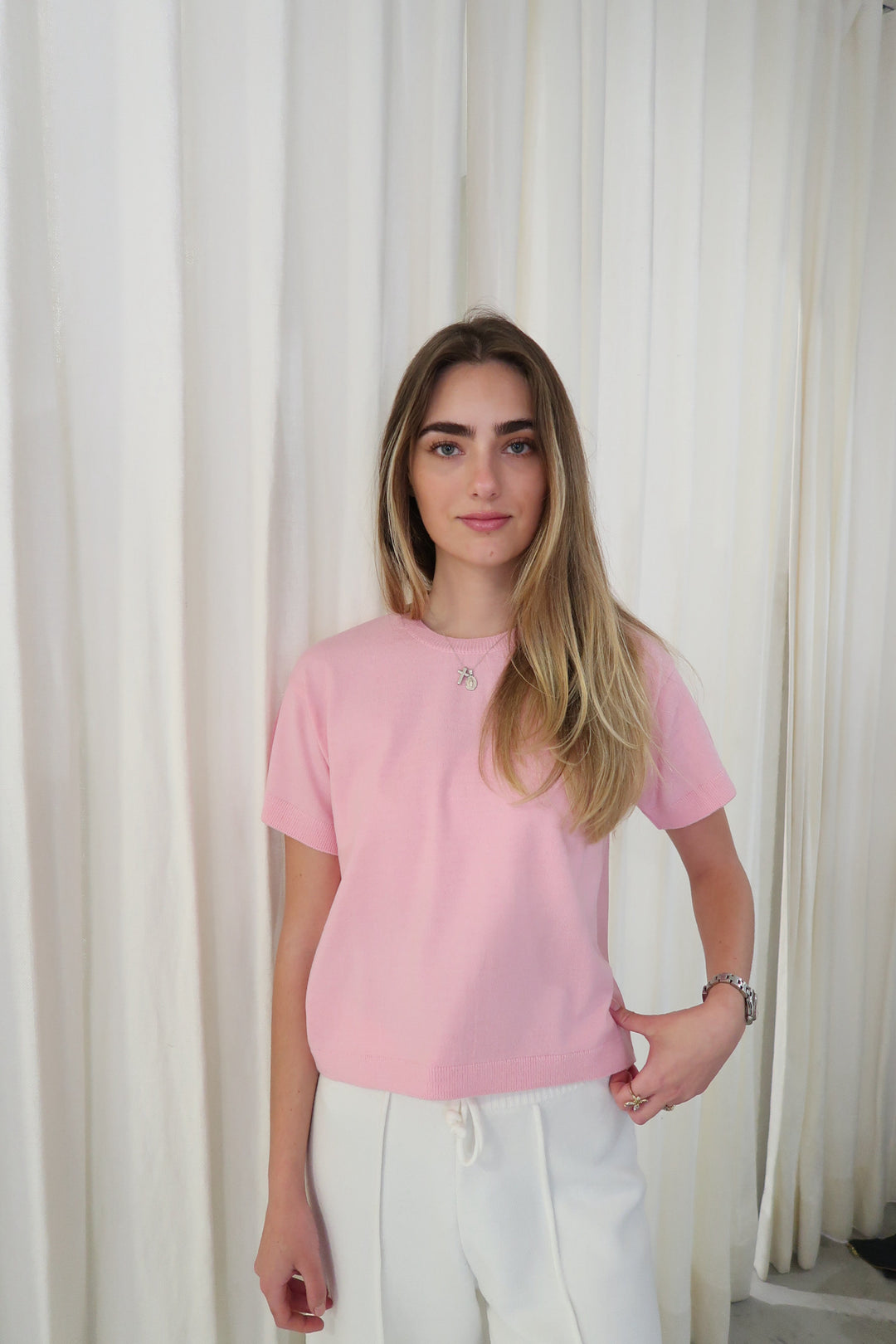 Petra Cosmo Pink Knitted Top