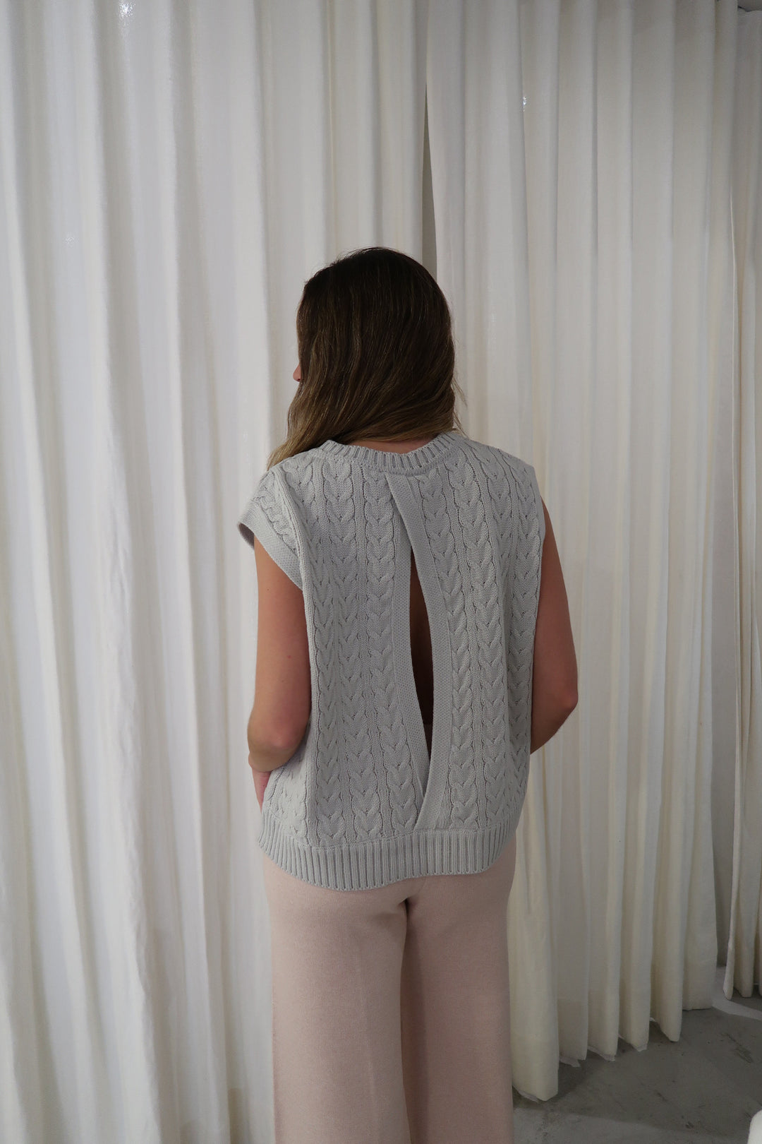 Ottawa Grey Knitted Vest