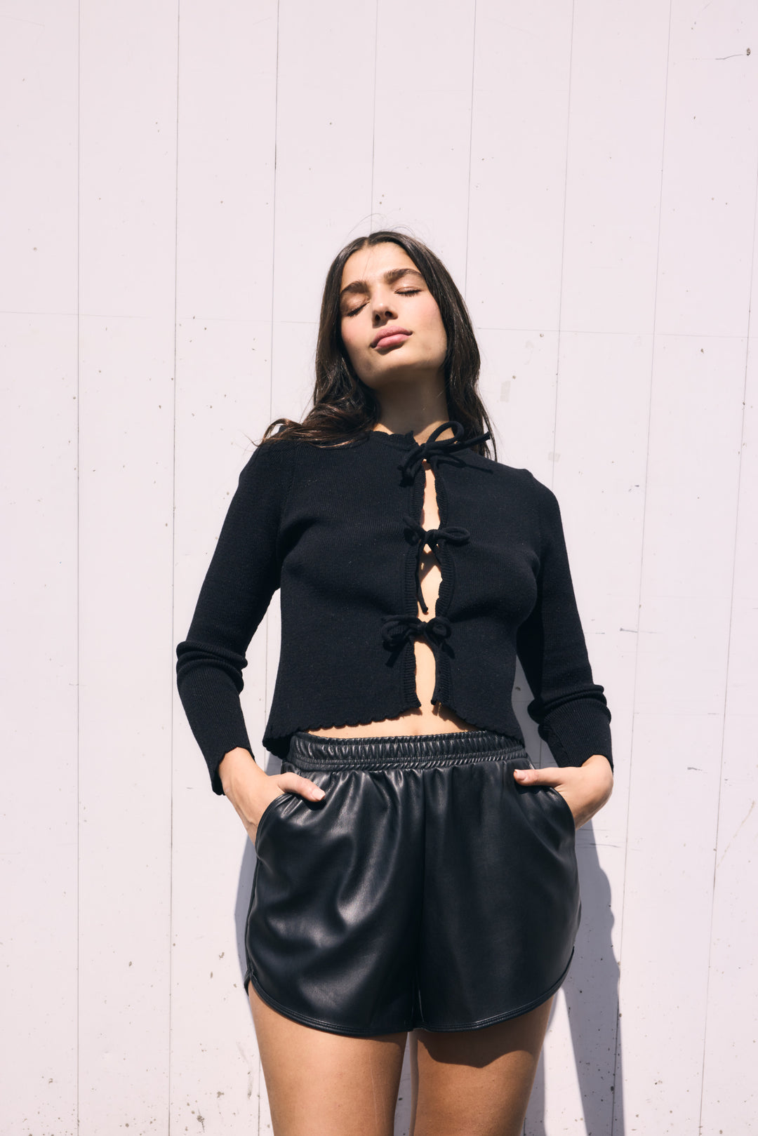 Vienna Vegan Leather Black Short