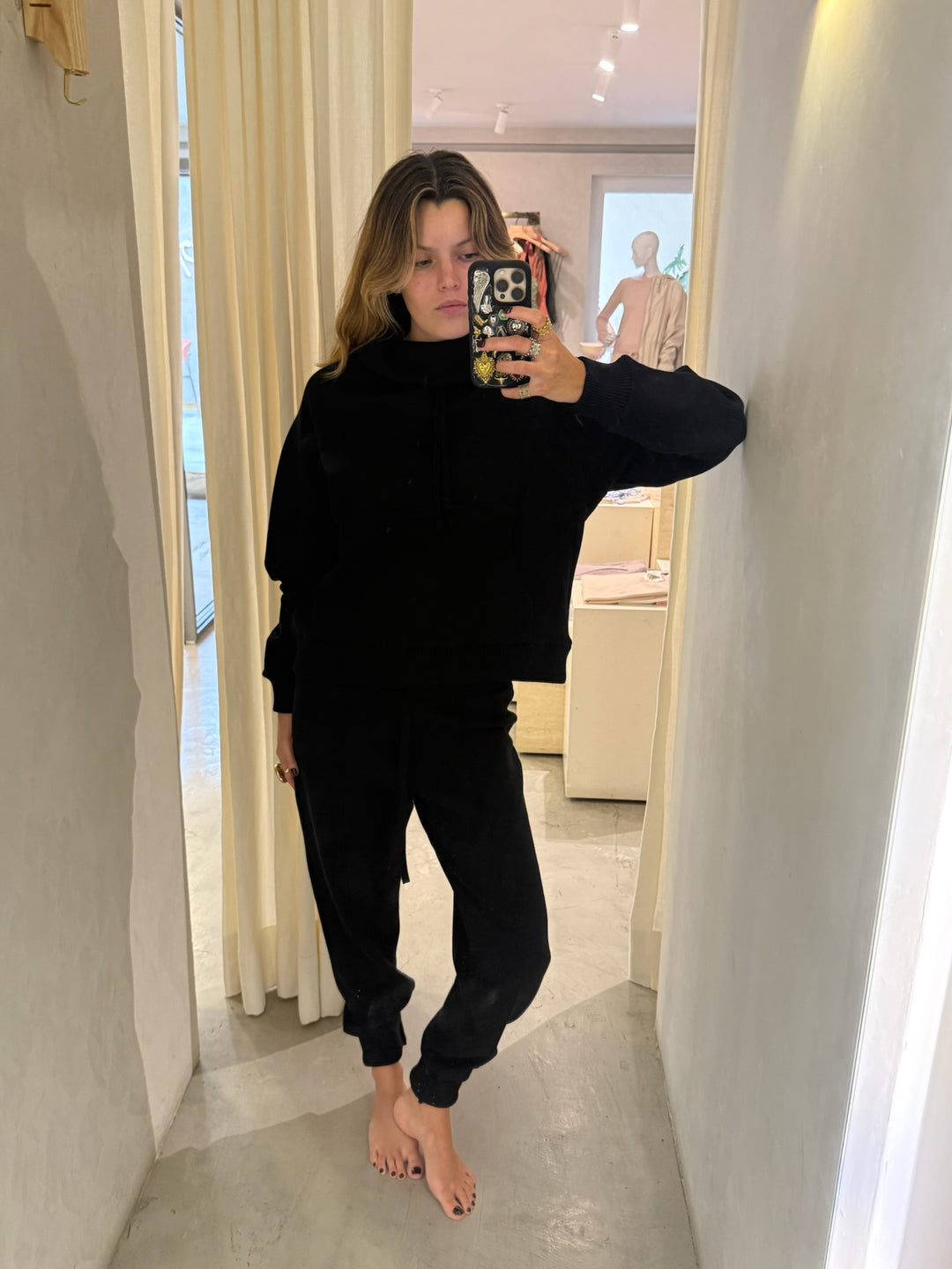 Perth Black Knitted Jogger