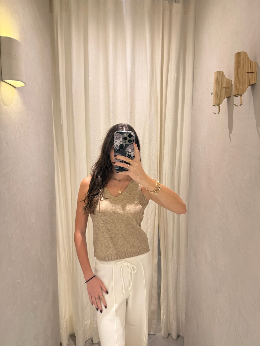 Amsterdam Beige Knitted Top