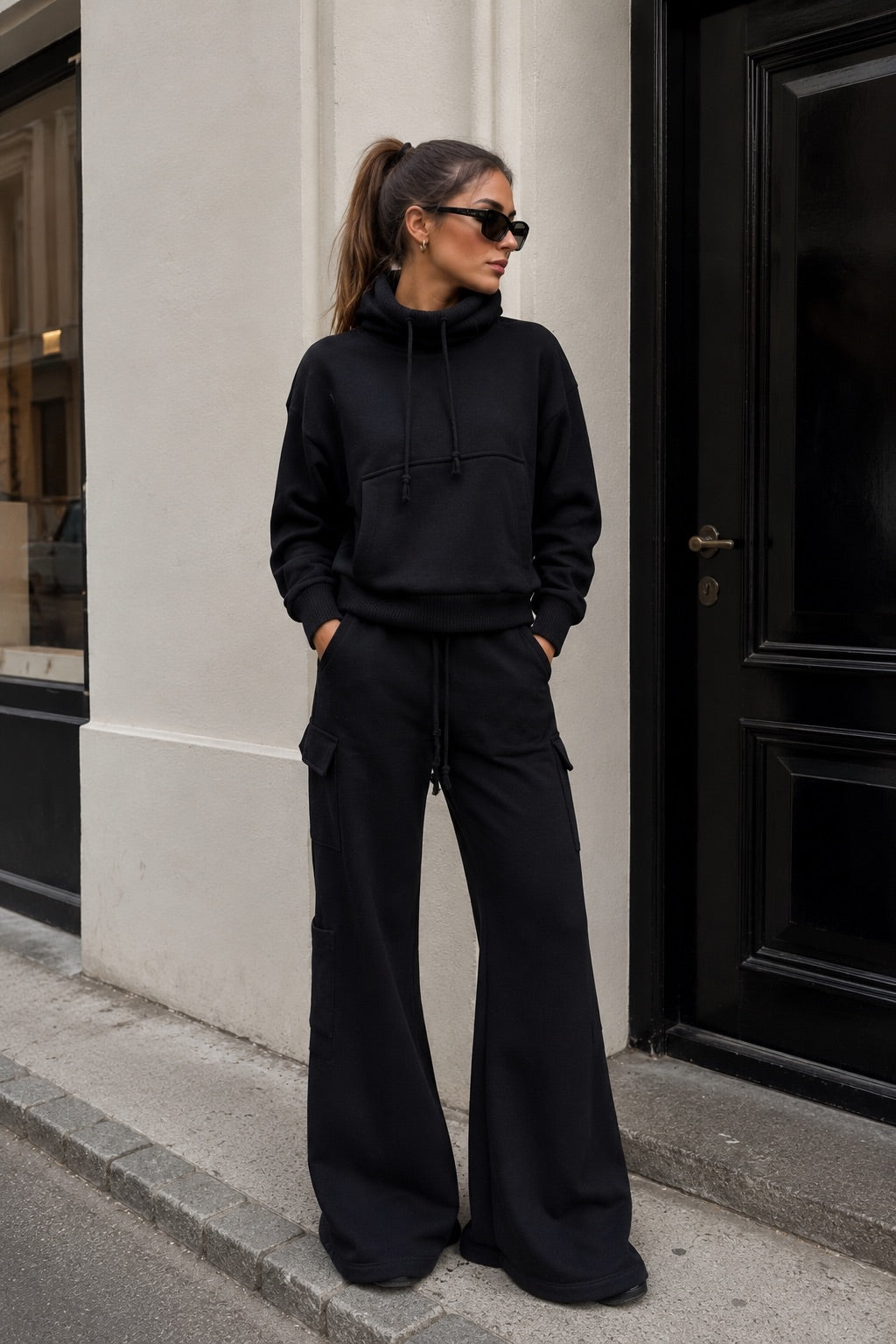 Kenya Black Cargo Pants