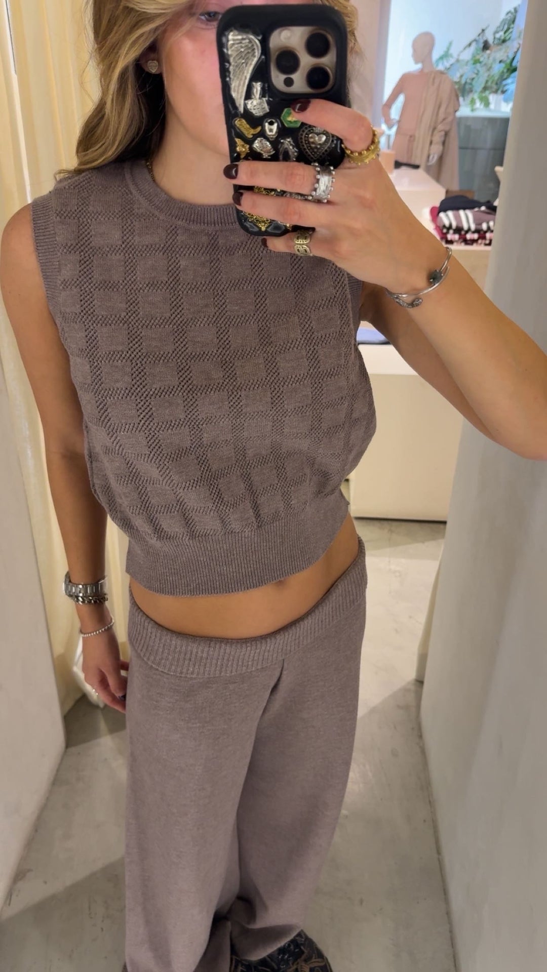 Dubai Mocha Knitted Top