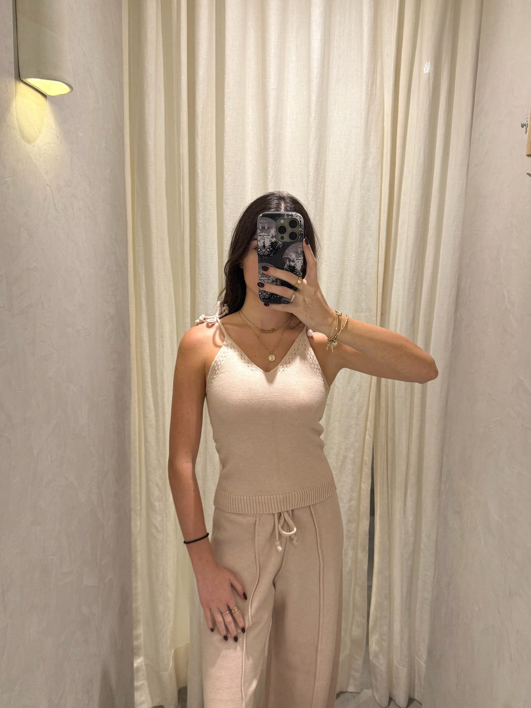 Peru Sand Knitted Top