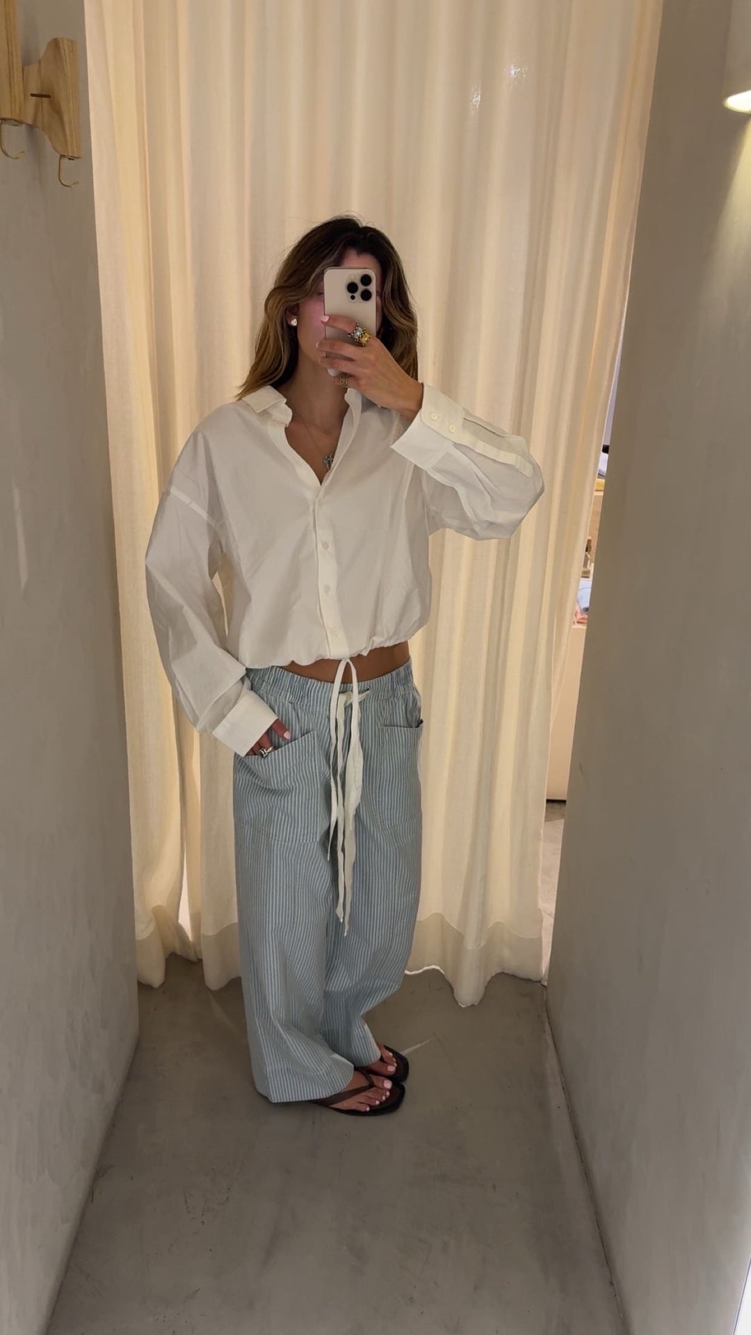 Jaipur Light Blue Stripped Pants