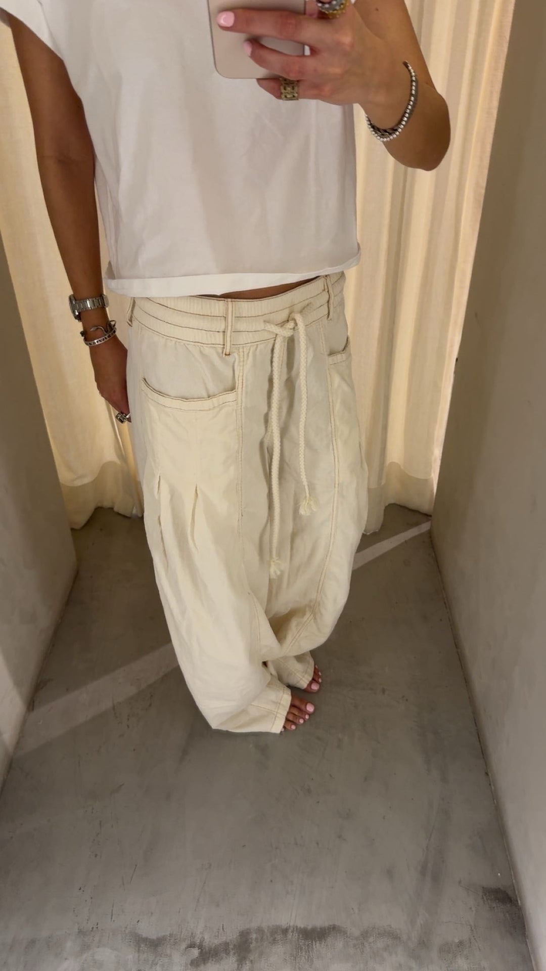Osaka Off White Trousers