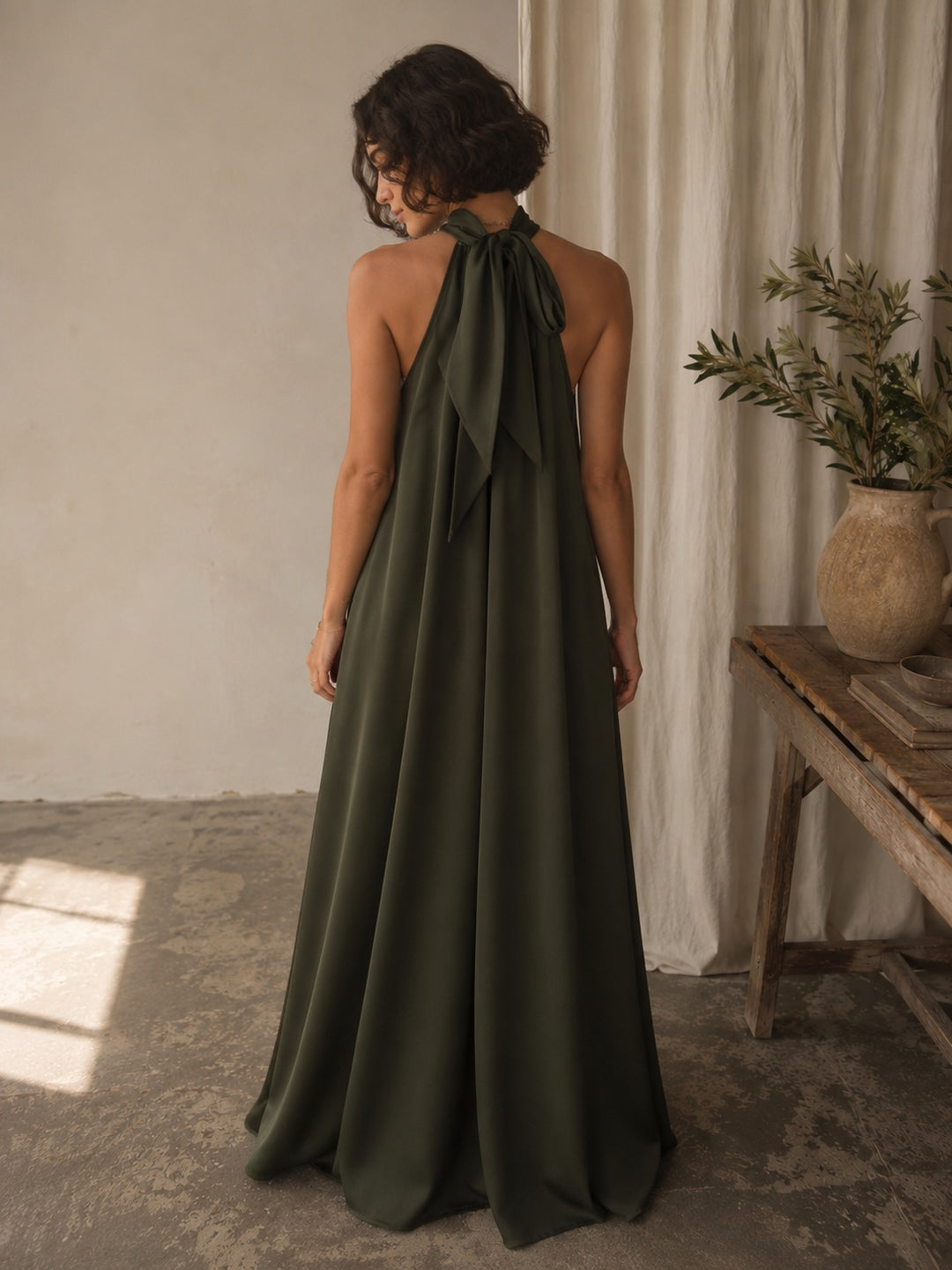 Míkonos Olive Dress