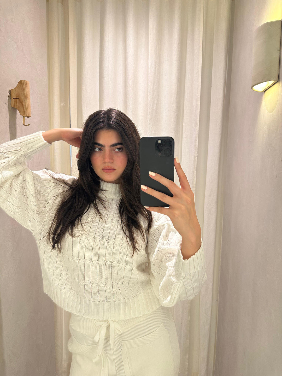 Finland White Turtle Neck Sweater