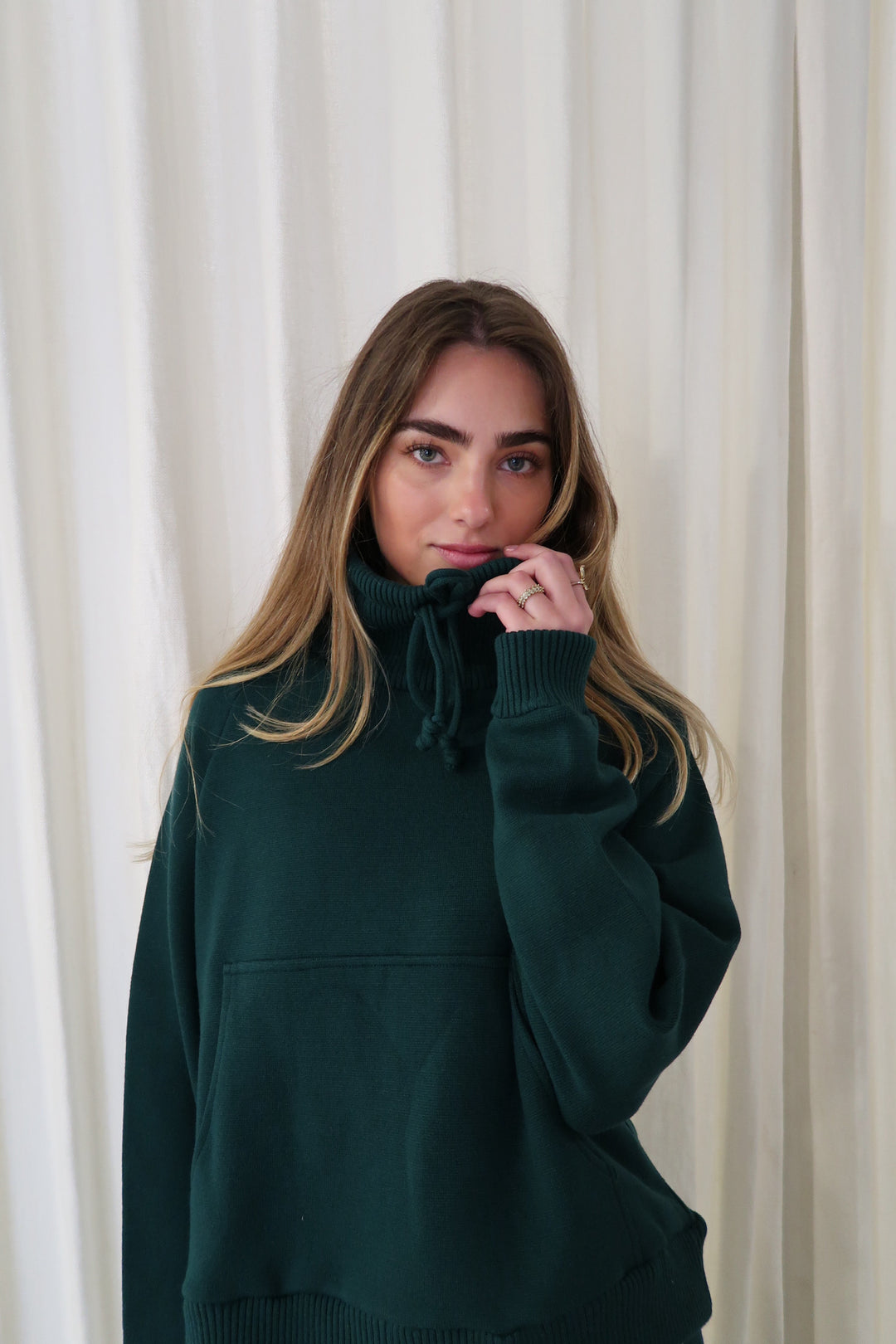 Kenya Emerald Knitted Hoodie