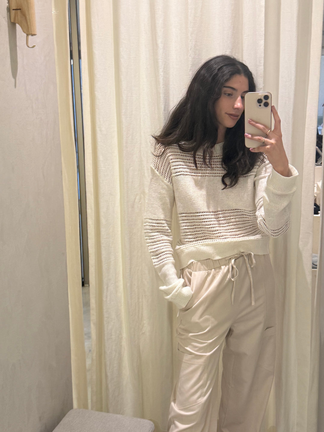 Japan White Knit Sweater