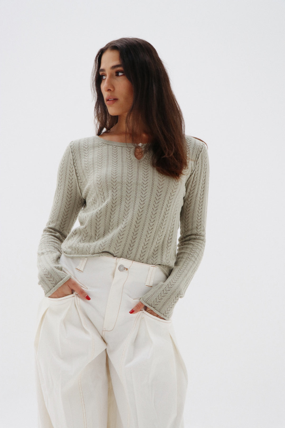 Palmira Sage Sweater