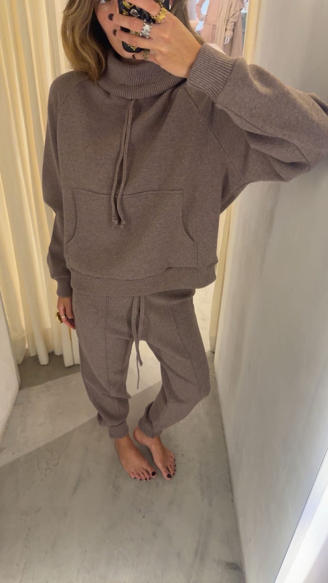 Perth Mocha Knitted Jogger