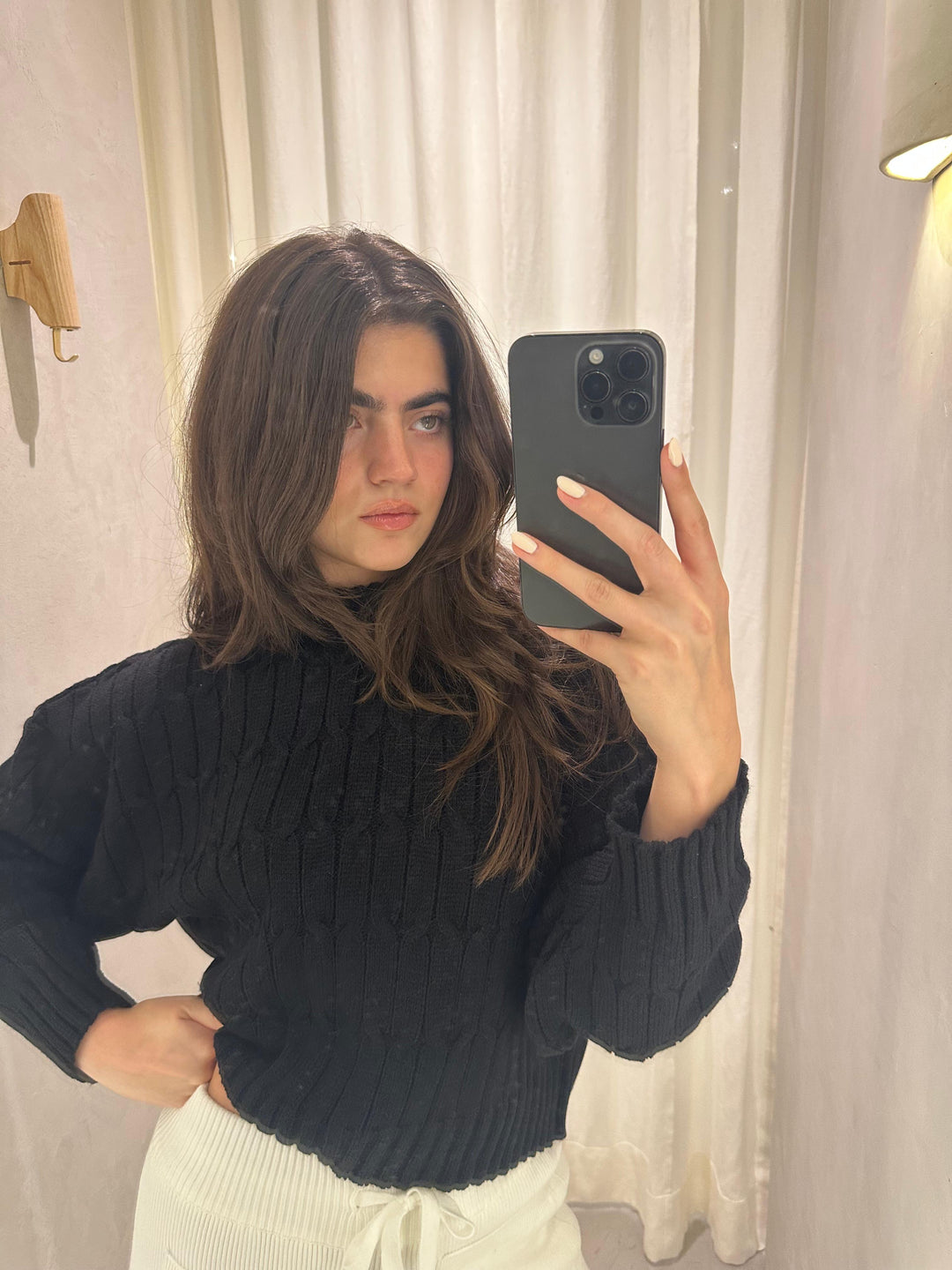 Finland Black Turtle Neck Sweater