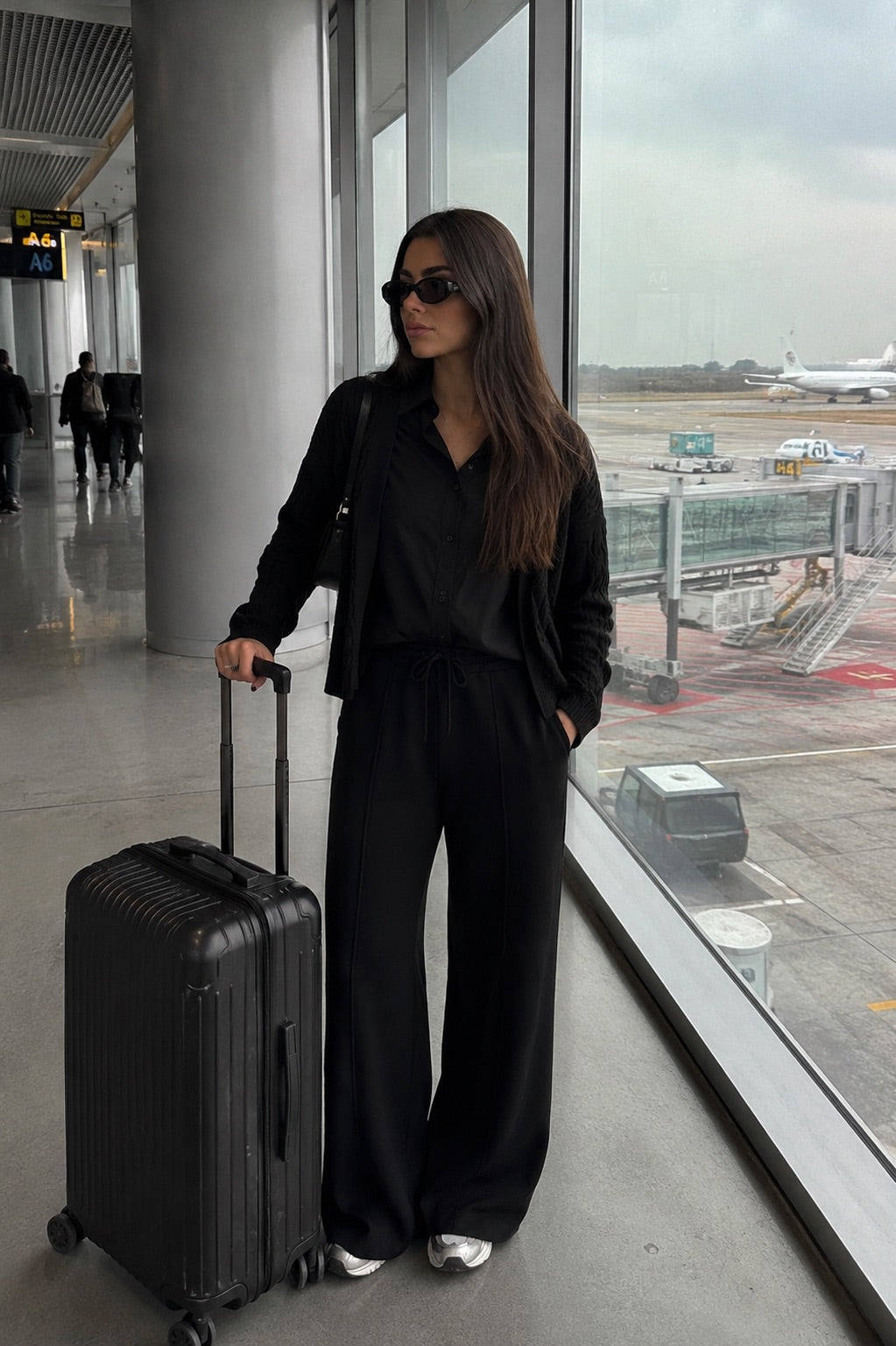 Vancouver Black Knitted Pants
