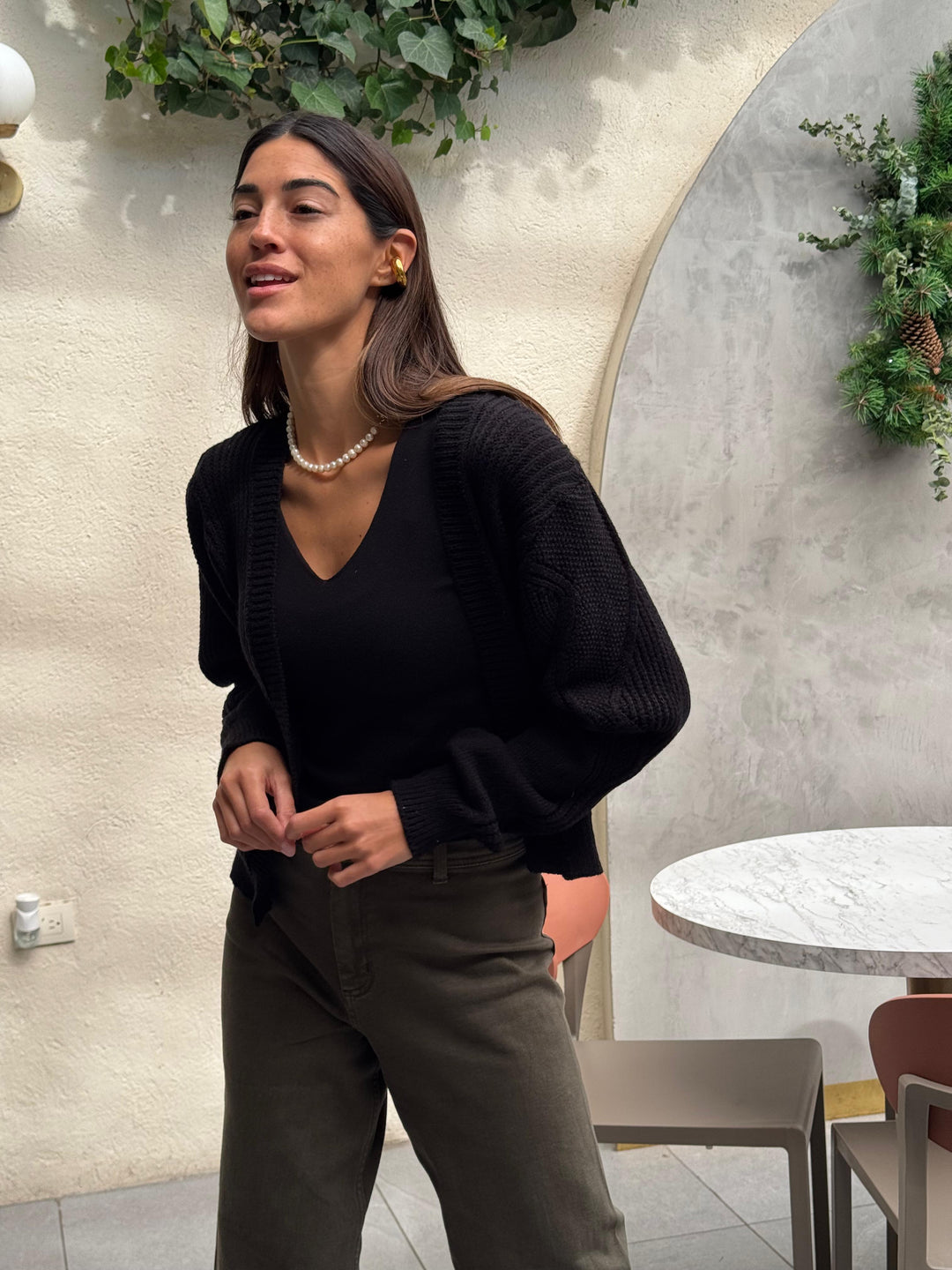 Kansas Black Knitted Sweater