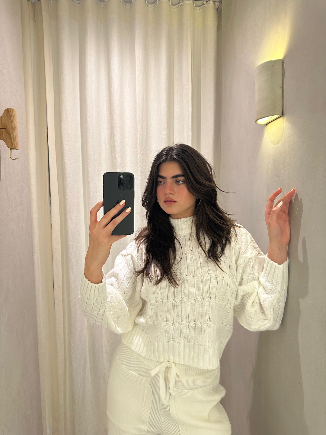 Finland White Turtle Neck Sweater