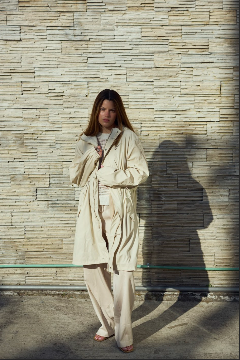 Canada Taupe Rain Coat