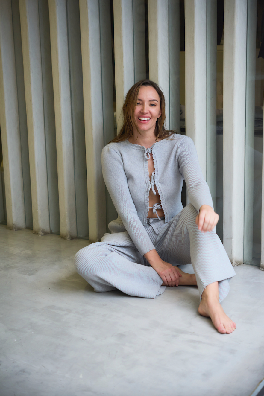 Bilbao Grey Knot Sweater