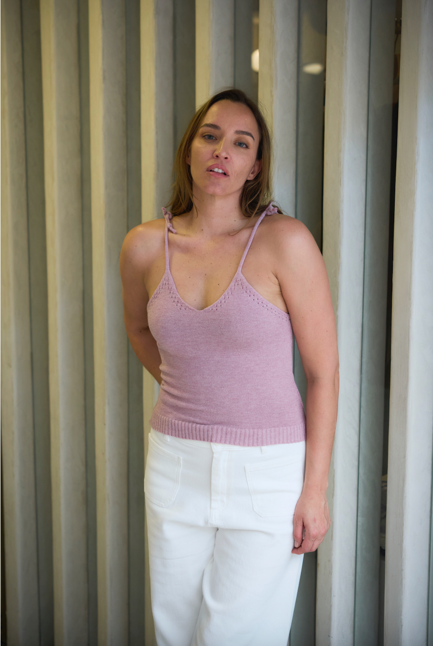 Peru Lilac Knitted Top