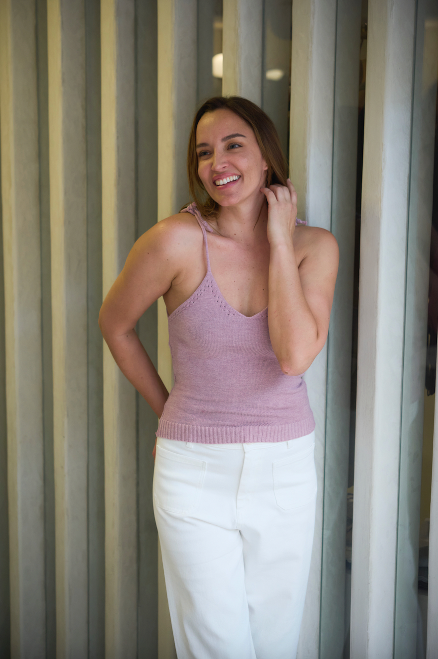 Peru Lilac Knitted Top
