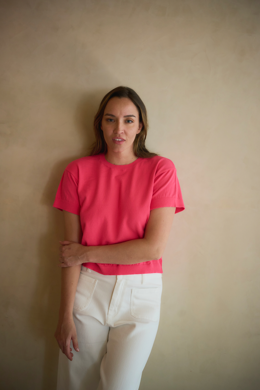 Petra Bright Pink Knitted Top