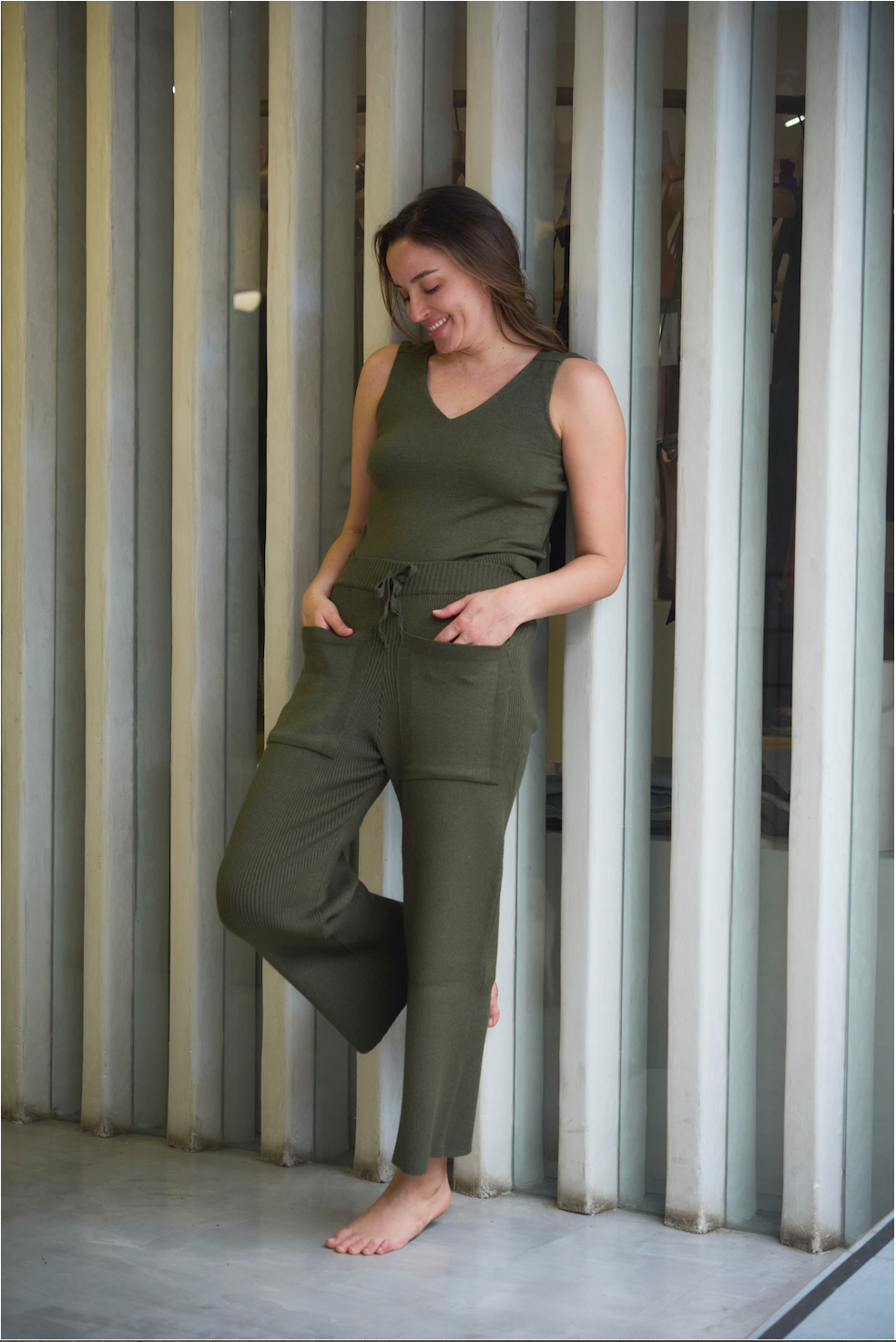 Lisbon Forest Knitted Pants