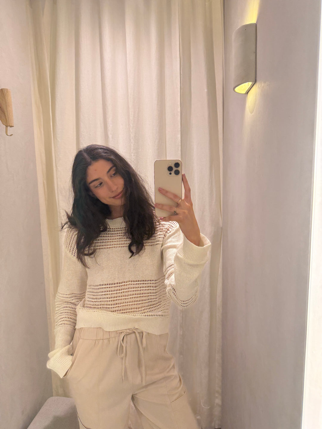 Japan White Knit Sweater