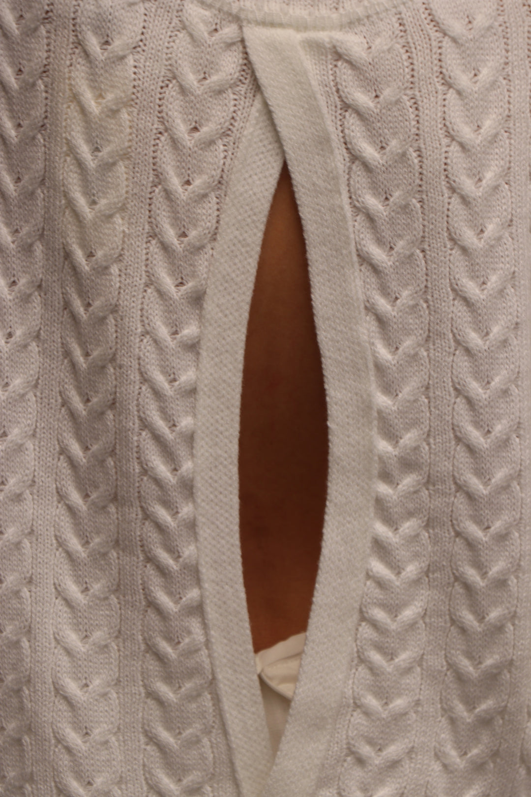 Ottawa White Knitted Vest