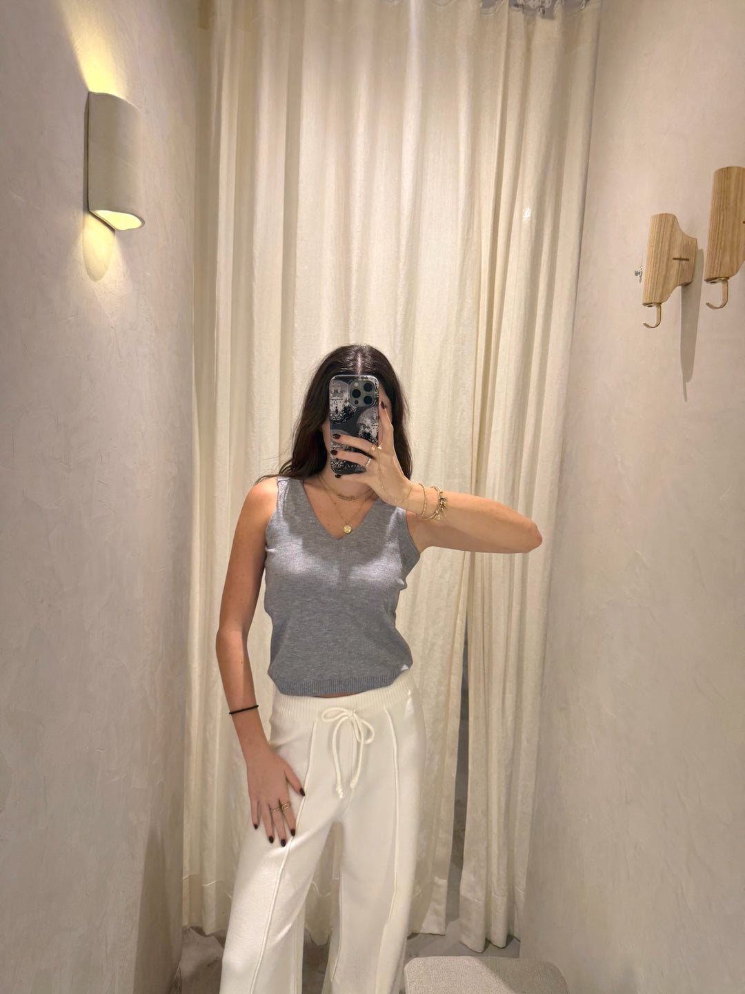 Amsterdam Denim Knitted Top