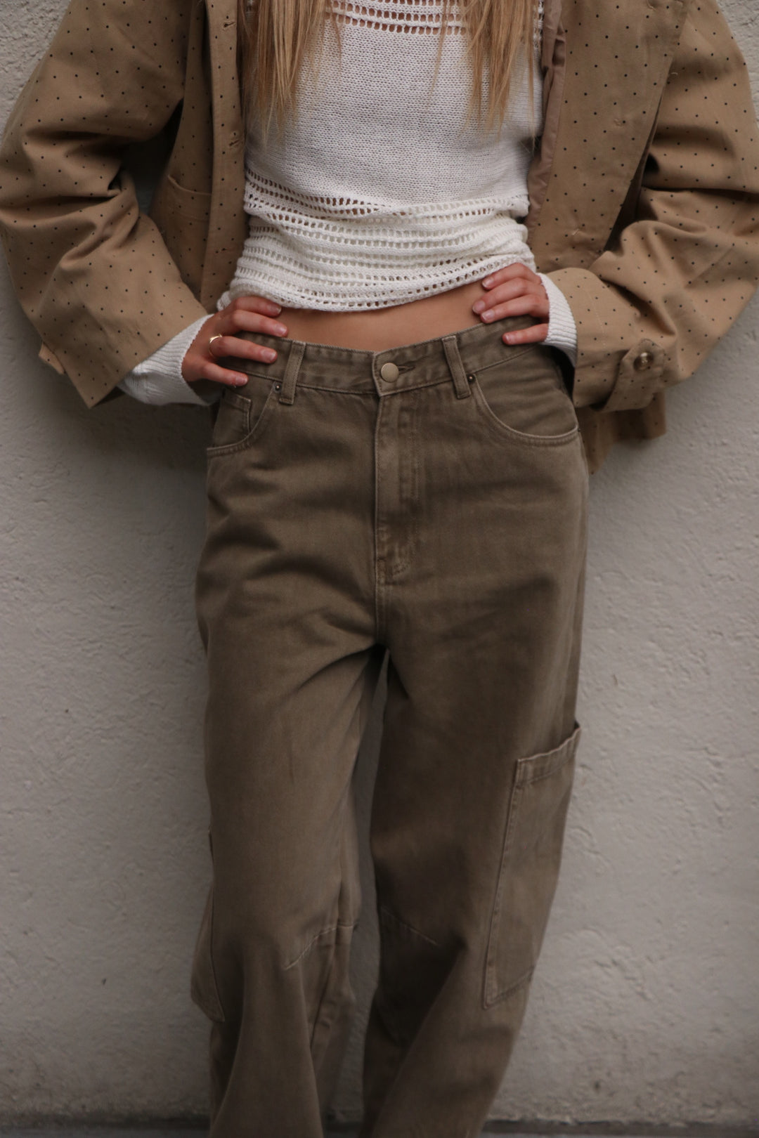 Rimini Washed Brown Jeans
