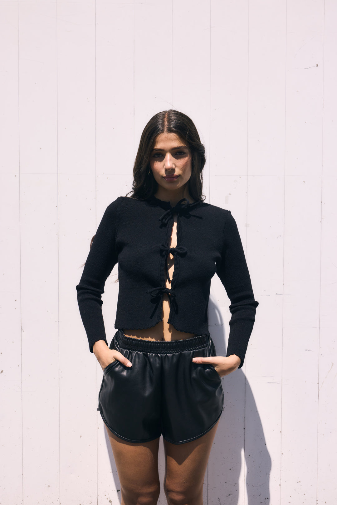Vienna Vegan Leather Black Short