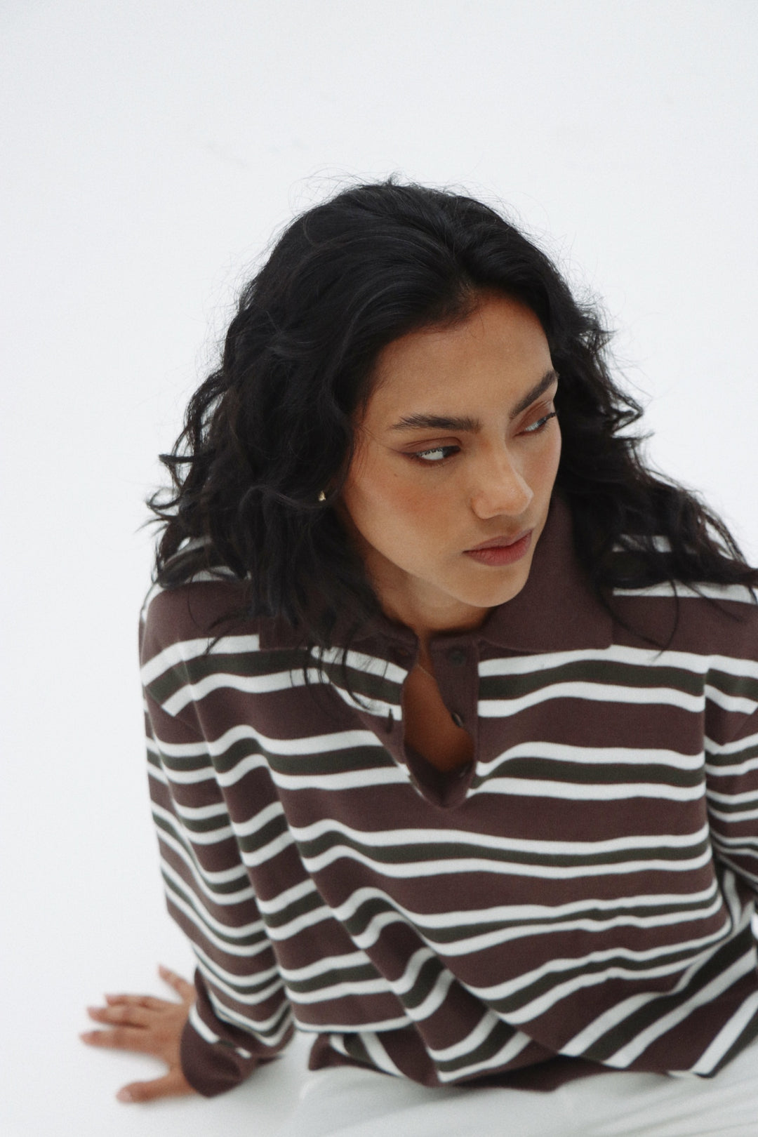 New Zealand Brown/Green Polo Sweater
