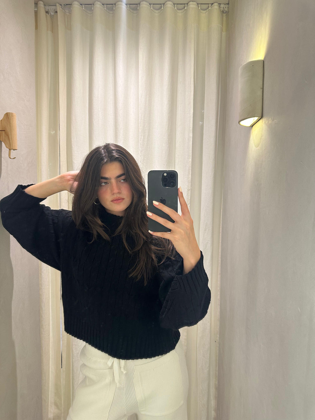 Finland Black Turtle Neck Sweater