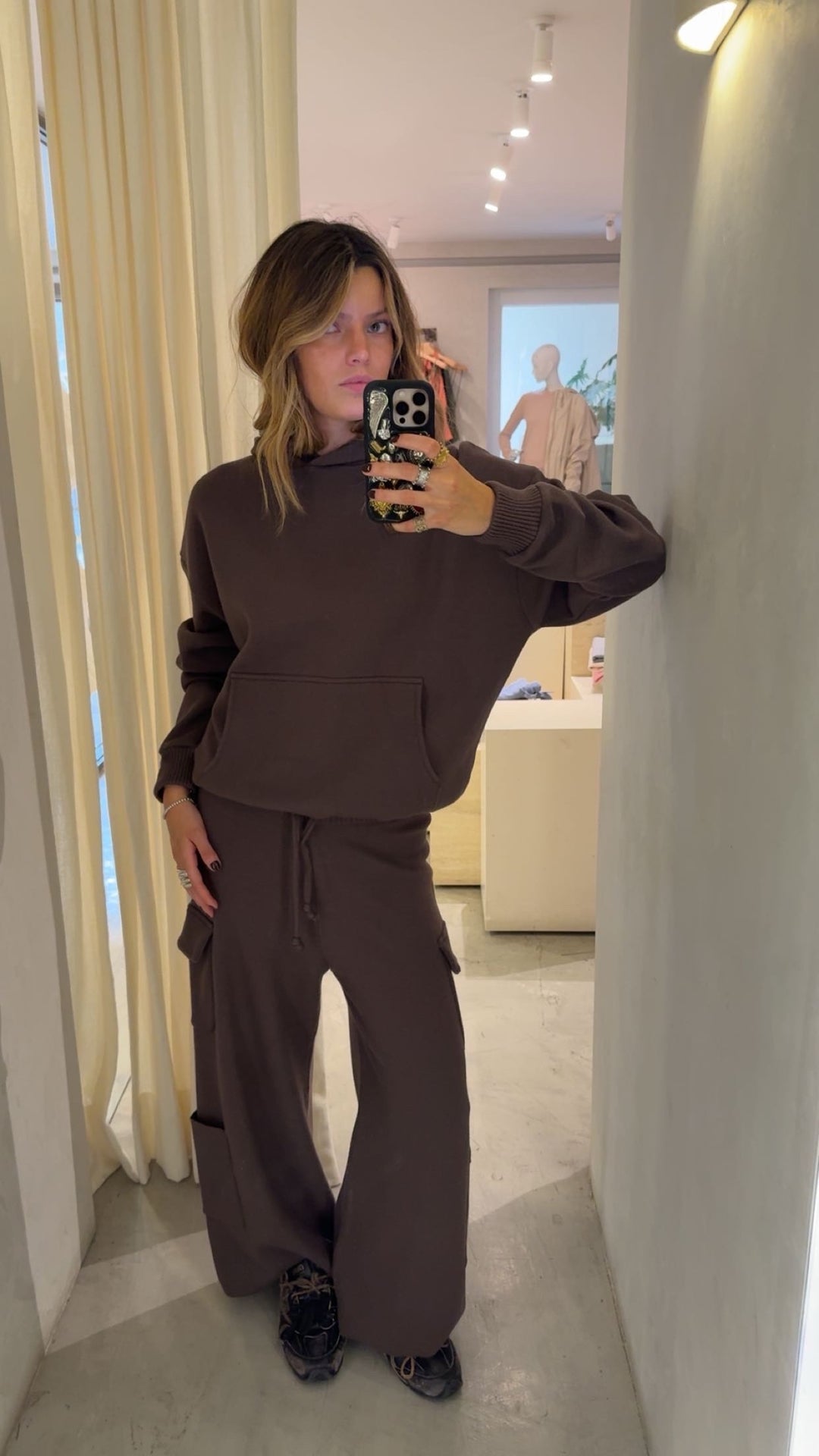 Portland Chocolate Knitted Hoodie