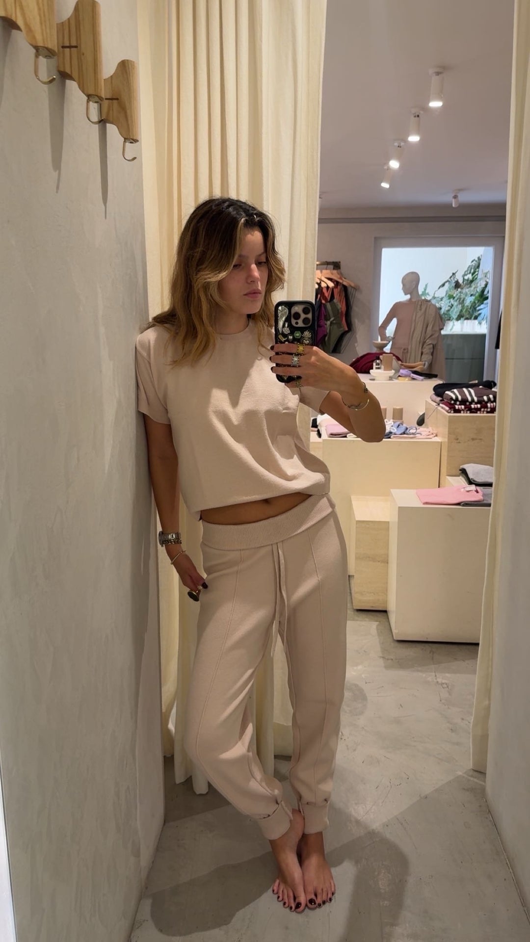 Perth Sand Knitted Jogger