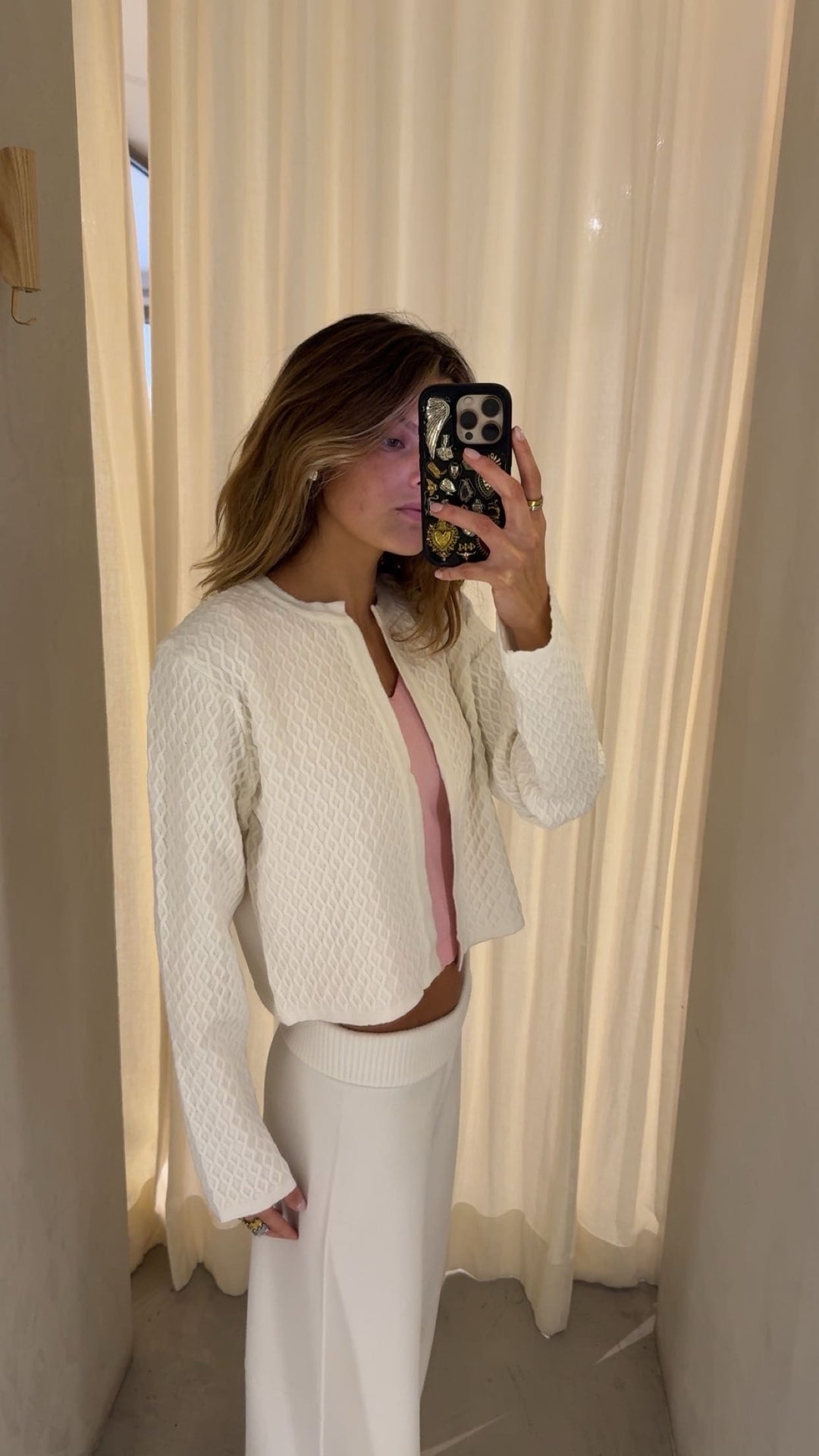 Berlin White Knitted Jacket