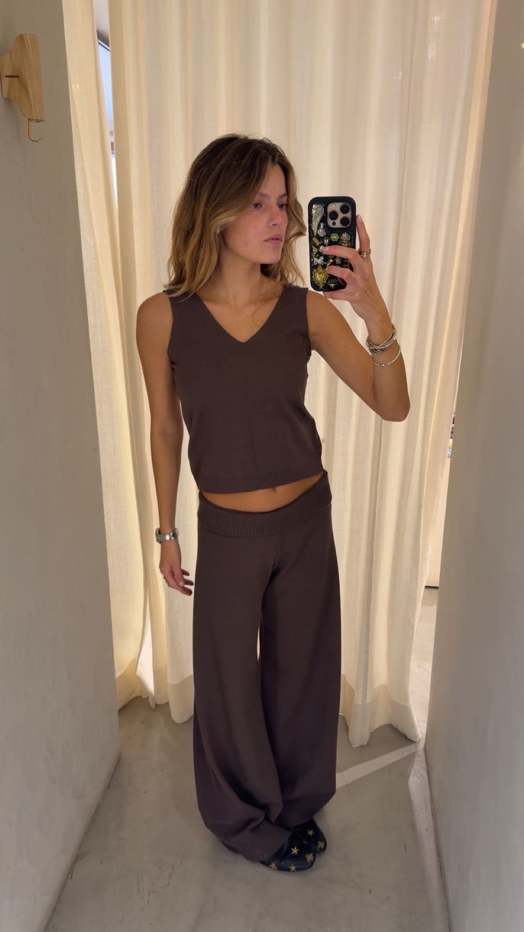 Amsterdam Chocolate Knitted Top