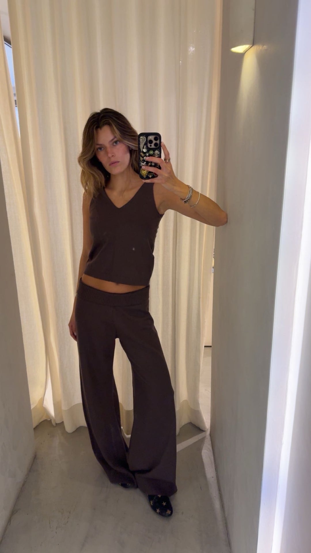 Amsterdam Chocolate Knitted Top