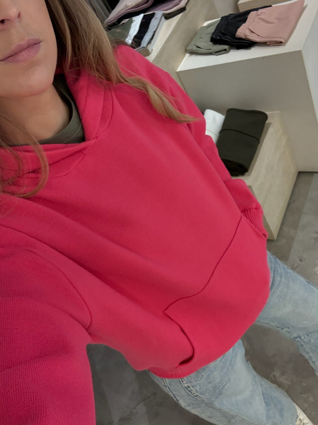 Portland Bright Pink Hoodie