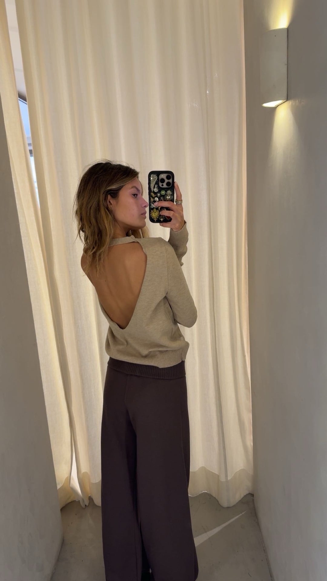 Denver Beige Knitted Sweater