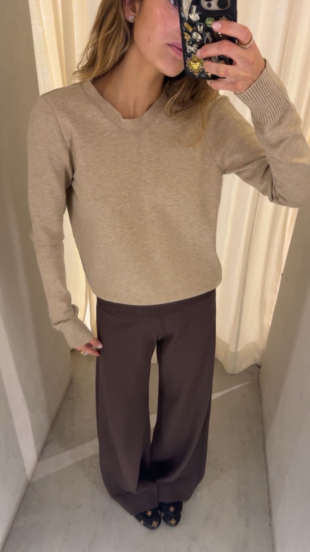 Denver Beige Knitted Sweater