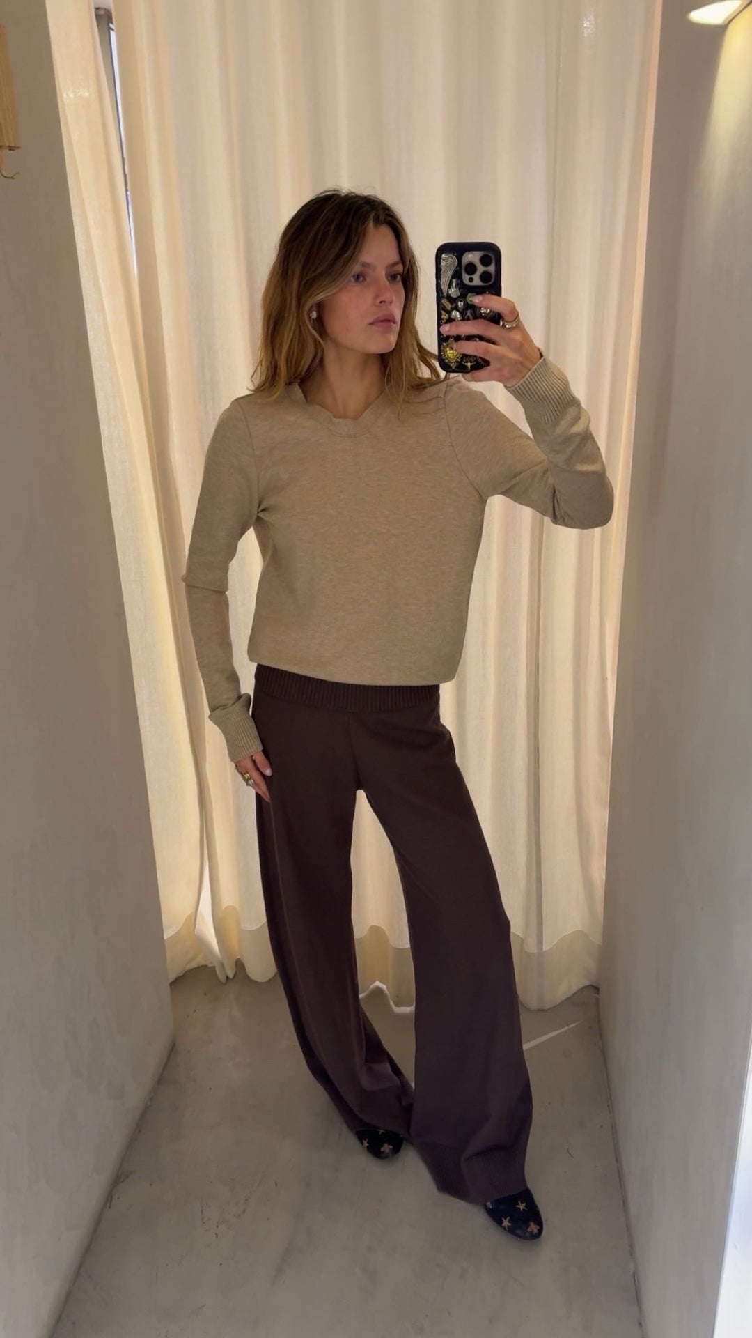 Denver Beige Knitted Sweater
