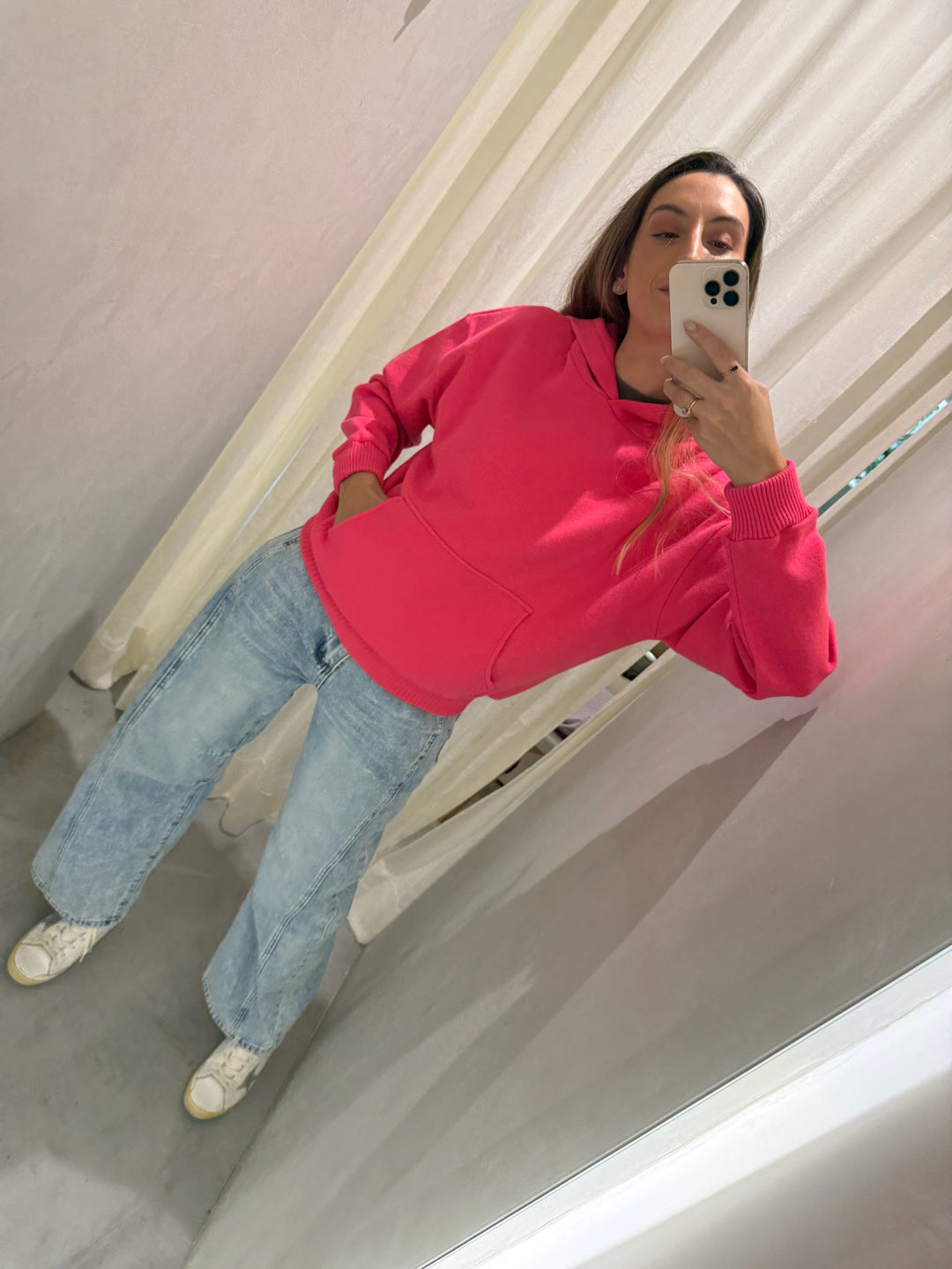 Portland Bright Pink Hoodie