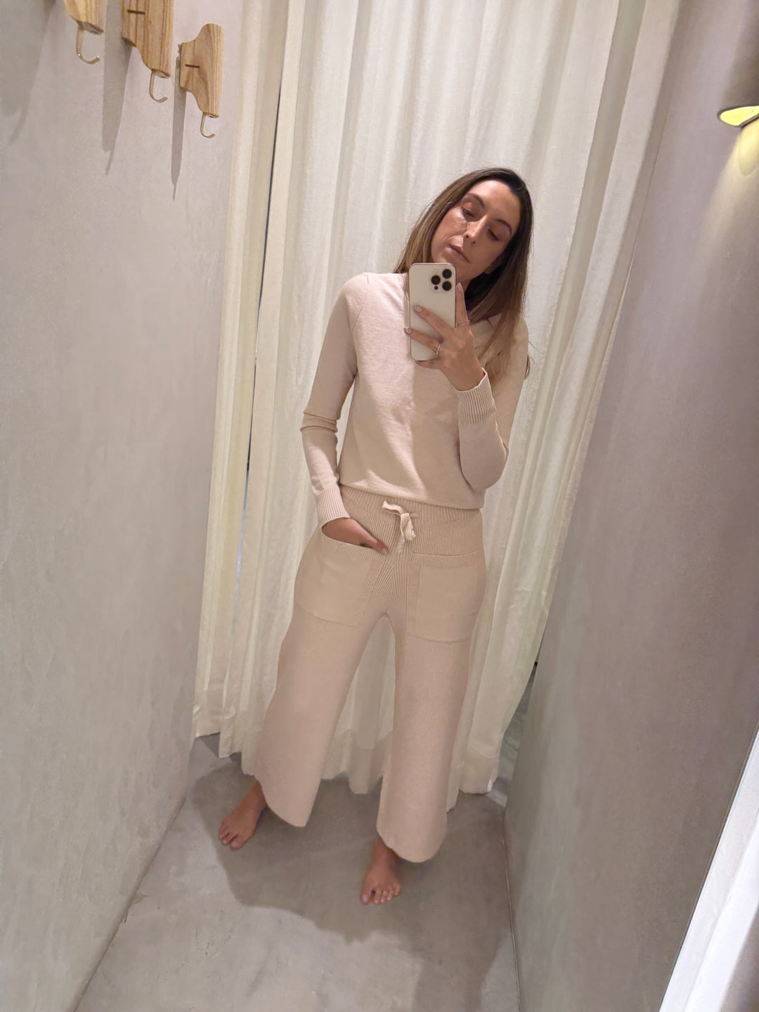 Lisbon Sand Knitted Pants