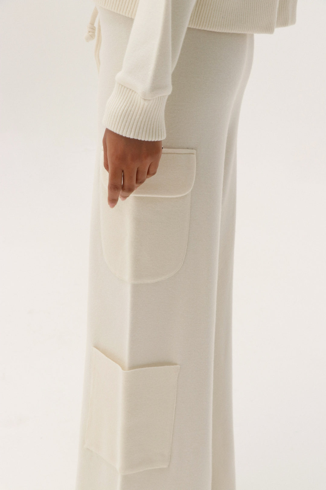 Kenya White Cargo Pants